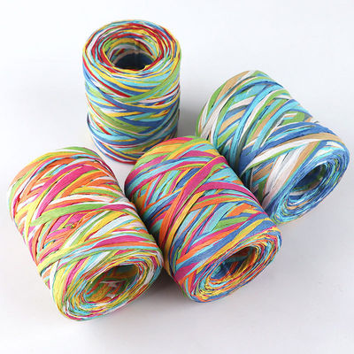 Cuerdas de papel artesanal Diy Raffia 100m Cuerdas de papel trenzadas de Navidad