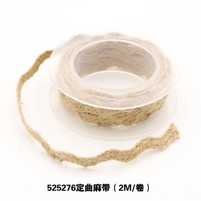 Decoración de prendas de vestir Cinta de cuerda de yute Envasado de regalo Cinta de barrete con alambre