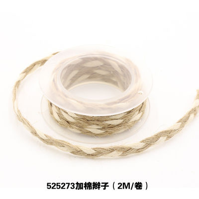 Decoración de prendas de vestir Cinta de cuerda de yute Envasado de regalo Cinta de barrete con alambre