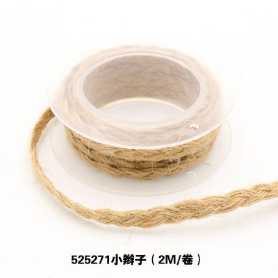 Decoración de prendas de vestir Cinta de cuerda de yute Envasado de regalo Cinta de barrete con alambre