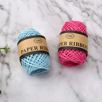 Cuerdas de papel de 2 mm de color 10m Eco amigable Cuerdas de papel artesanal DIY