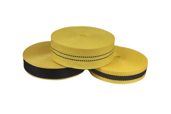 Resistencia a los rayos UV de UHMWPE de la telaraña Negro Amarillo para el paracaídas Silla de playa de la tienda de campaña