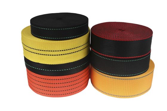 Resistencia a los rayos UV de UHMWPE de la telaraña Negro Amarillo para el paracaídas Silla de playa de la tienda de campaña