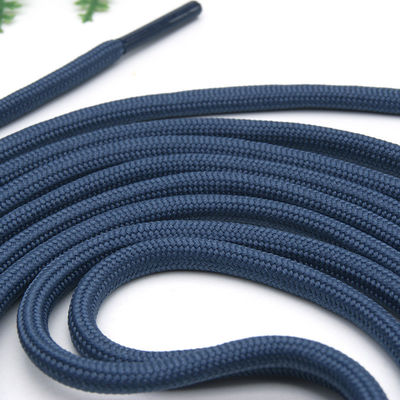 Cordón de navío de nylon de doble trenza gris rosa de 5 mm de poliéster a granel