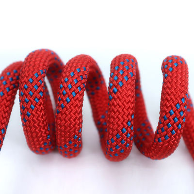 6mm-20mm Cordón de escalada rojo Cordón de descenso rápido de rescate de cuerda estática