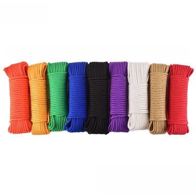 Cordón elástico de carpa de nylon naranja 2 mm-10 mm Cordón de cuerdas de carpa ajustable