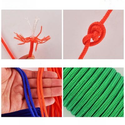 Cordón elástico de carpa de nylon naranja 2 mm-10 mm Cordón de cuerdas de carpa ajustable