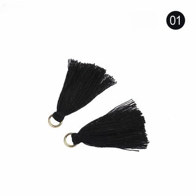 Tassel de algodón de colores 3 cm Decoración de prendas de vestir Tassels de hilo de algodón