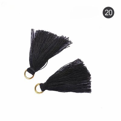 Tassel de algodón de colores 3 cm Decoración de prendas de vestir Tassels de hilo de algodón
