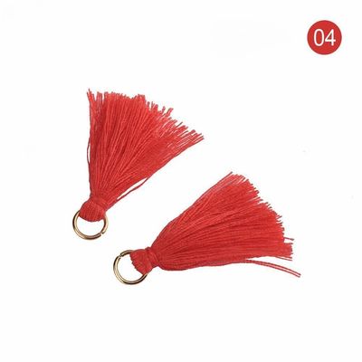 Tassel de algodón de colores 3 cm Decoración de prendas de vestir Tassels de hilo de algodón