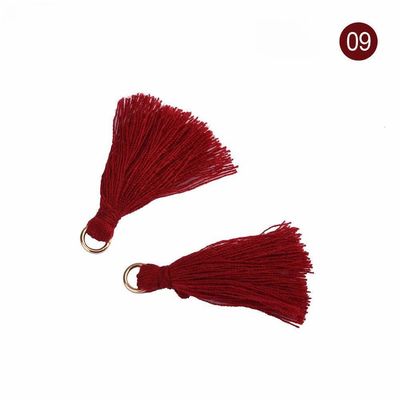 Tassel de algodón de colores 3 cm Decoración de prendas de vestir Tassels de hilo de algodón