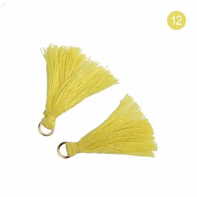 Tassel de algodón de colores 3 cm Decoración de prendas de vestir Tassels de hilo de algodón