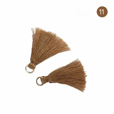 Tassel de algodón de colores 3 cm Decoración de prendas de vestir Tassels de hilo de algodón