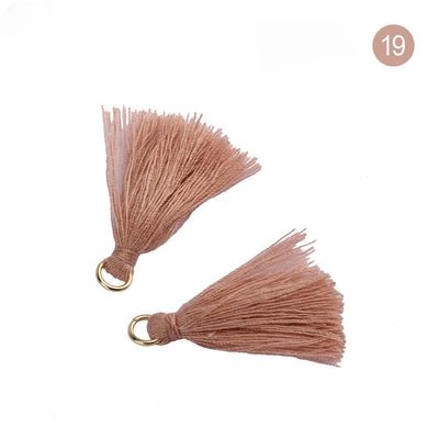 Tassel de algodón de colores 3 cm Decoración de prendas de vestir Tassels de hilo de algodón