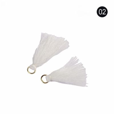 Tassel de algodón de colores 3 cm Decoración de prendas de vestir Tassels de hilo de algodón