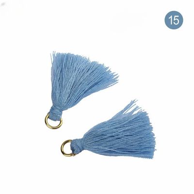 Tassel de algodón de colores 3 cm Decoración de prendas de vestir Tassels de hilo de algodón