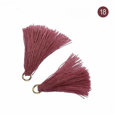 Tassel de algodón de colores 3 cm Decoración de prendas de vestir Tassels de hilo de algodón