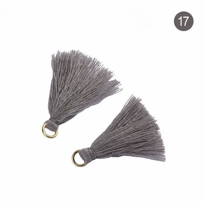 Tassel de algodón de colores 3 cm Decoración de prendas de vestir Tassels de hilo de algodón