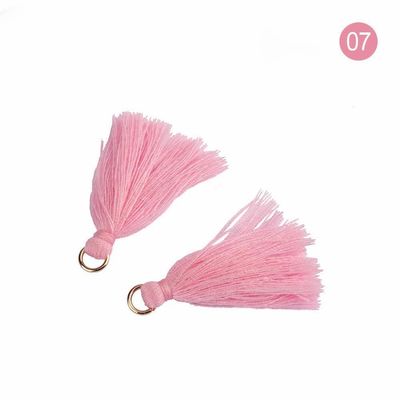 Tassel de algodón de colores 3 cm Decoración de prendas de vestir Tassels de hilo de algodón
