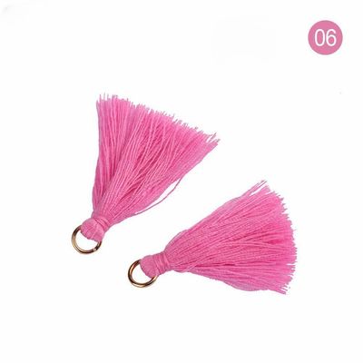 Tassel de algodón de colores 3 cm Decoración de prendas de vestir Tassels de hilo de algodón