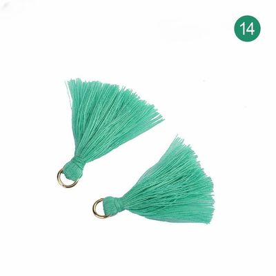 Tassel de algodón de colores 3 cm Decoración de prendas de vestir Tassels de hilo de algodón