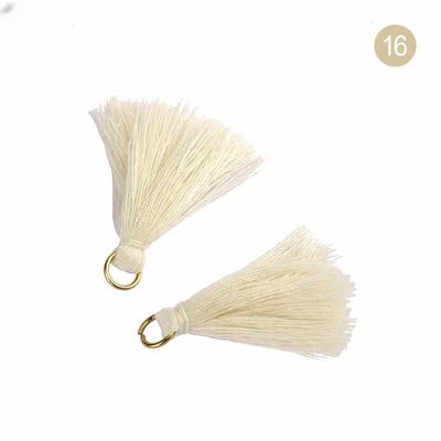 Tassel de algodón de colores 3 cm Decoración de prendas de vestir Tassels de hilo de algodón