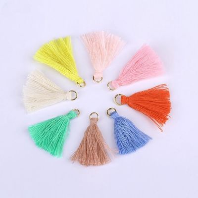 Tassel de algodón de colores 3 cm Decoración de prendas de vestir Tassels de hilo de algodón