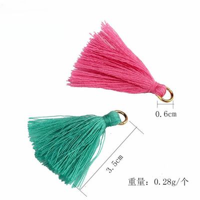 Tassel de algodón de colores 3 cm Decoración de prendas de vestir Tassels de hilo de algodón