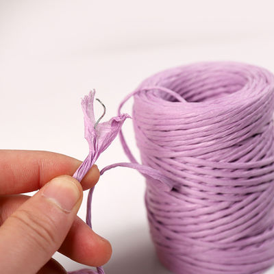 Cables de papel de hierro de 2 mm Eco DIY Cordón de papel retorcido biodegradable
