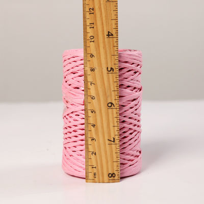 Cables de papel de hierro de 2 mm Eco DIY Cordón de papel retorcido biodegradable