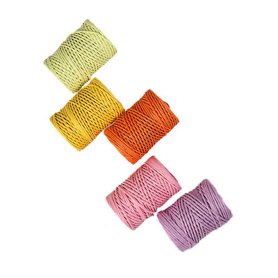 Cables de papel de hierro de 2 mm Eco DIY Cordón de papel retorcido biodegradable