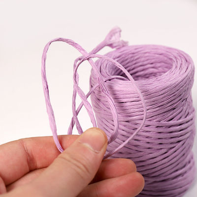 Cables de papel de hierro de 2 mm Eco DIY Cordón de papel retorcido biodegradable