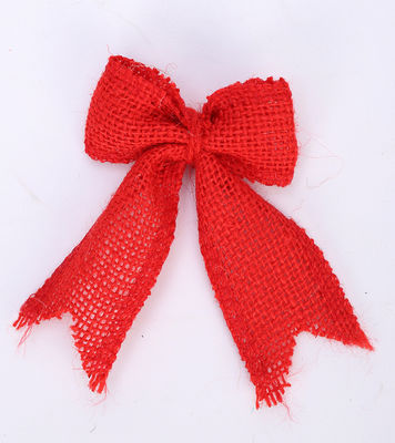 8cm*11cm Arco de cinta de yute Verde Rosado Decorativo Arco de cinta de enchufe