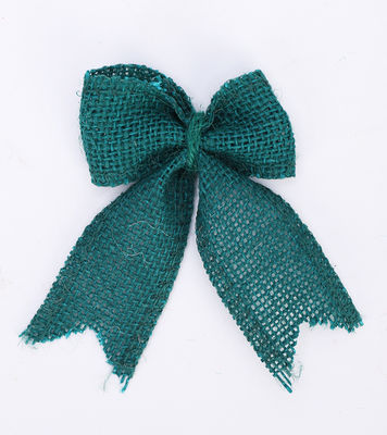 8cm*11cm Arco de cinta de yute Verde Rosado Decorativo Arco de cinta de enchufe