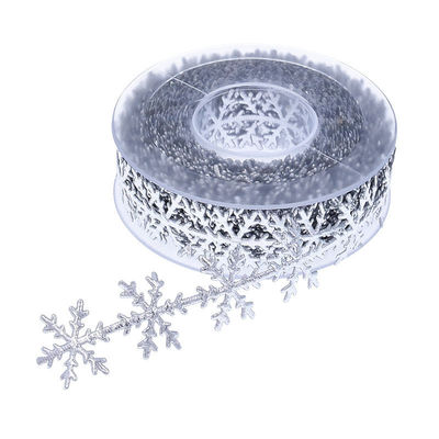 Cinturón de nieve ultrasónico de 25 mm para árbol de Navidad Color oro plateado
