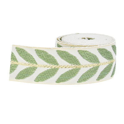 25 mm * 2y cinta de hoja de jacquard eco amigable cinta de Navidad cableada