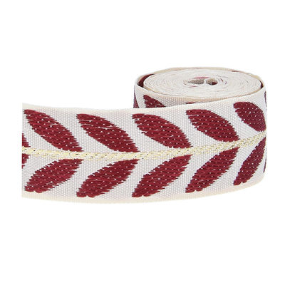 25 mm * 2y cinta de hoja de jacquard eco amigable cinta de Navidad cableada