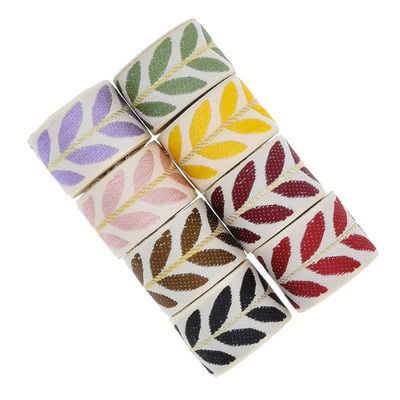 25 mm * 2y cinta de hoja de jacquard eco amigable cinta de Navidad cableada