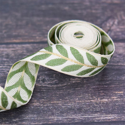 25 mm * 2y cinta de hoja de jacquard eco amigable cinta de Navidad cableada