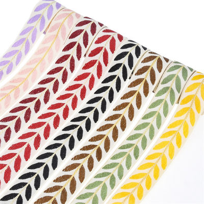 25 mm * 2y cinta de hoja de jacquard eco amigable cinta de Navidad cableada