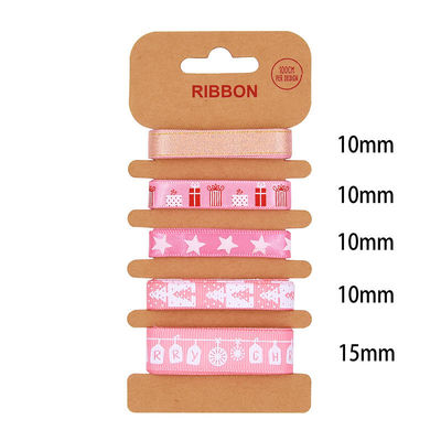 Banda de poliéster de ODM 2 mm 10 mm 15 mm cinta de regalo de Navidad