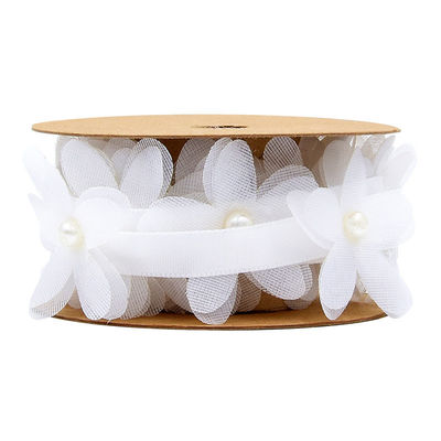 40 mm * 2m Polyester cinta floral recortado OEM ODM cinta de encaje de flores