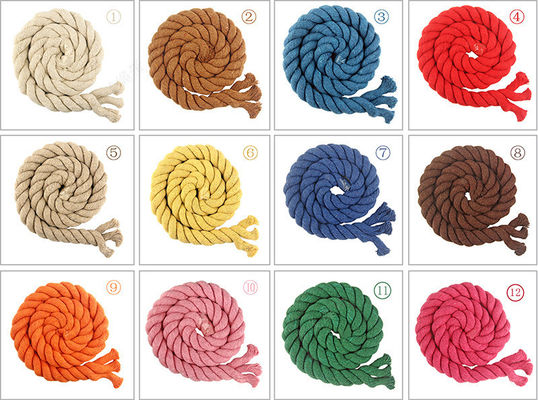 DIY Cordón de algodón de color Macrame 20mm Cordón de algodón de color para artesanías