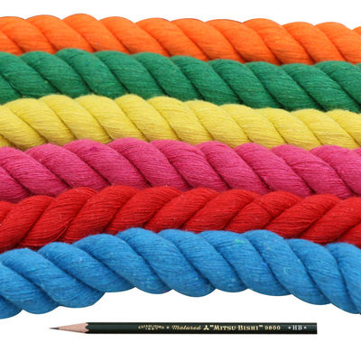 DIY Cordón de algodón de color Macrame 20mm Cordón de algodón de color para artesanías