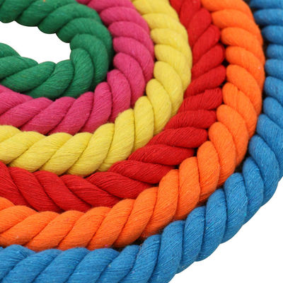DIY Cordón de algodón de color Macrame 20mm Cordón de algodón de color para artesanías