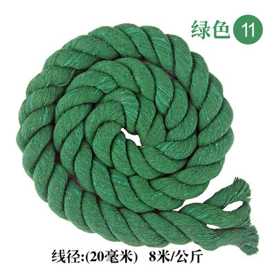 DIY Cordón de algodón de color Macrame 20mm Cordón de algodón de color para artesanías