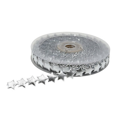 15 mm * 15m Ultrasonico Estrella de alambre de cinta de patrón plano cinta de Jacquard