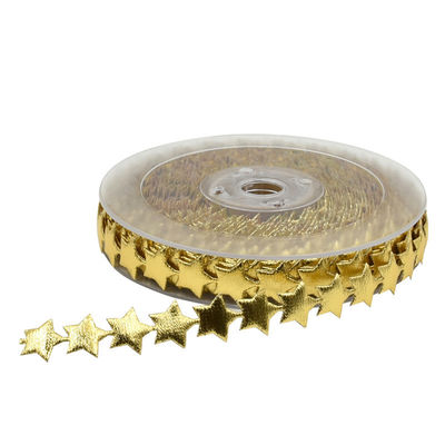 15 mm * 15m Ultrasonico Estrella de alambre de cinta de patrón plano cinta de Jacquard