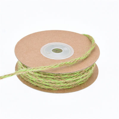 Cinturón de hoja verde oscuro de barro de 2 mm-15 mm*10y Cinturón con cable de yute
