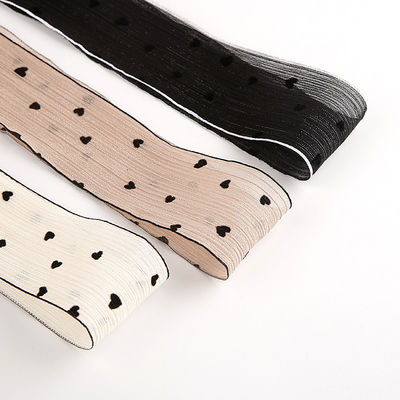 3 colores cinta rayada 40mm corazón Imprimido cinta de poliéster OEM Eco Friendly